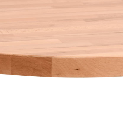 Table Top Ø60x1.5 cm Round Solid Wood Beech