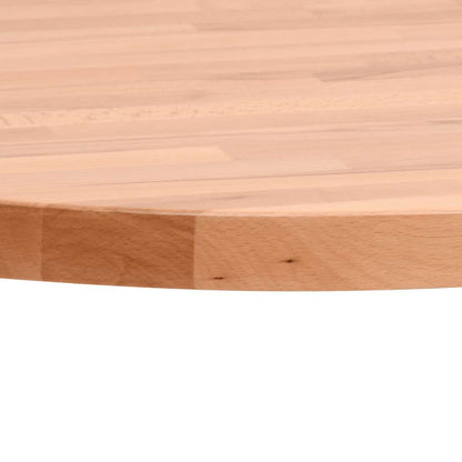 Table Top Ø70x1.5 cm Round Solid Wood Beech
