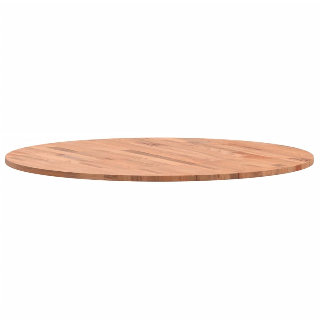 Table Top Ø80x1.5 cm Round Solid Wood Beech