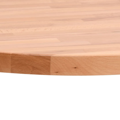 Table Top Ø90x1.5 cm Round Solid Wood Beech