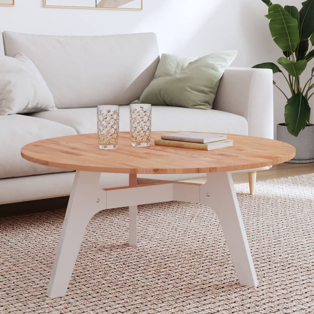 Table Top Ø90x1.5 cm Round Solid Wood Beech
