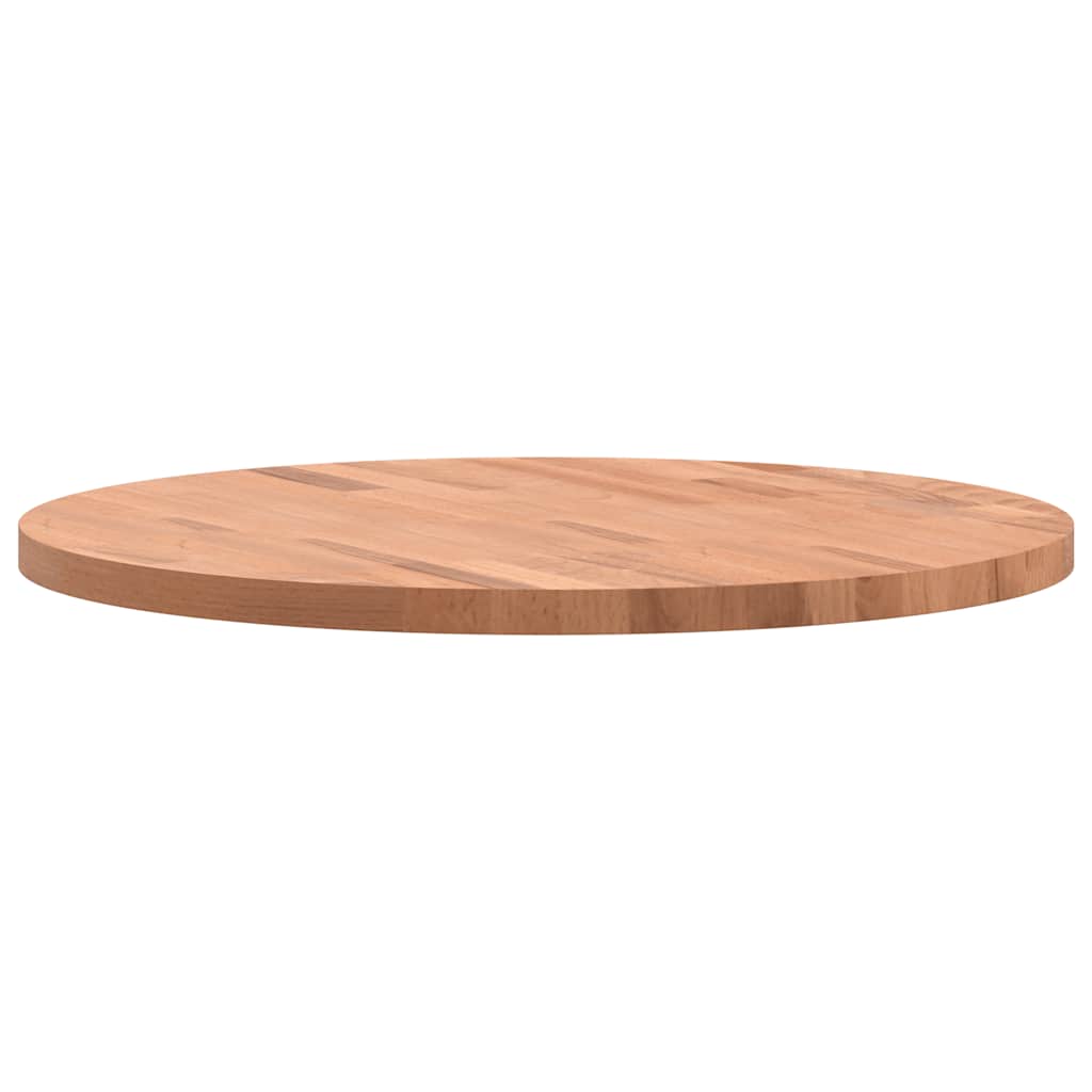 Table Top Ø60x2.5 cm Round Solid Wood Beech