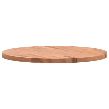 Table Top Ø60x2.5 cm Round Solid Wood Beech