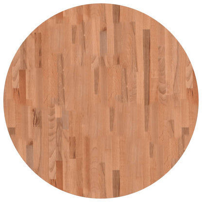 Table Top Ø90x2.5 cm Round Solid Wood Beech