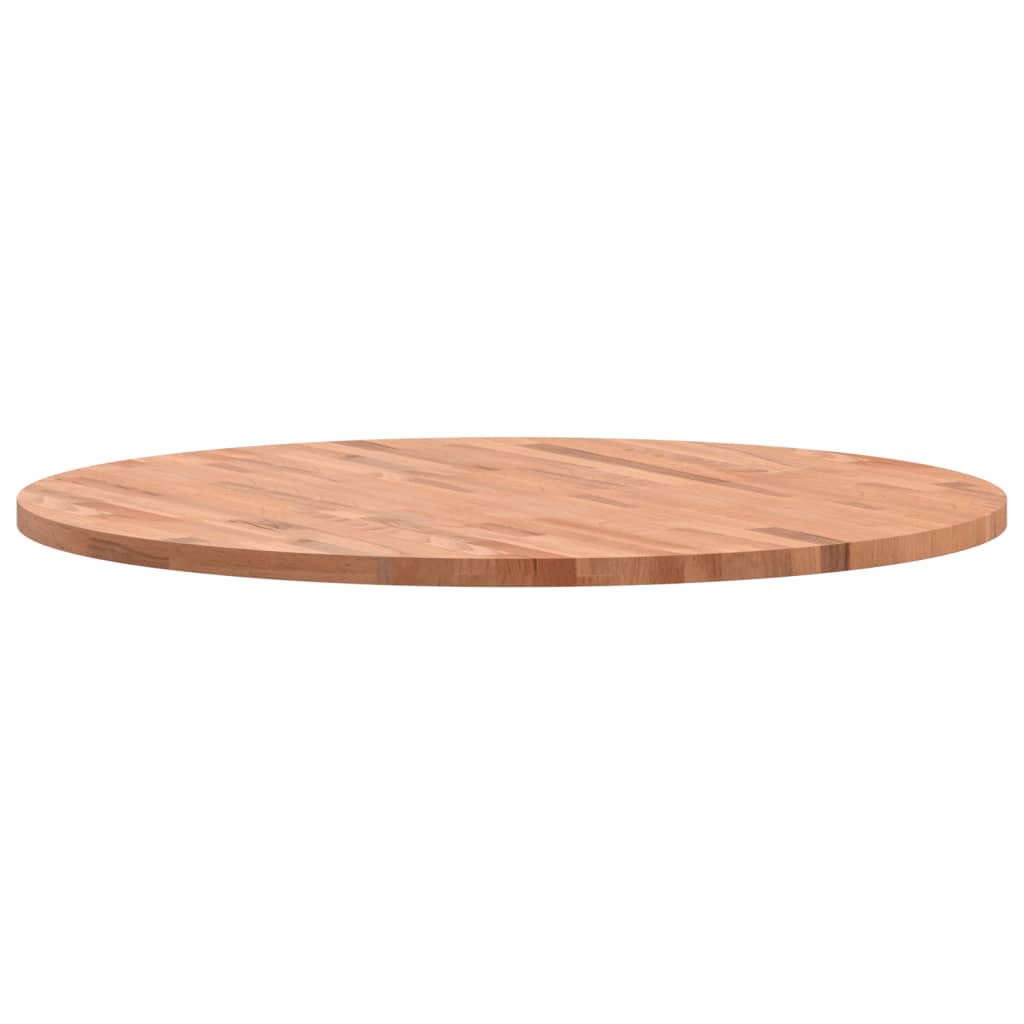 Table Top Ø90x2.5 cm Round Solid Wood Beech