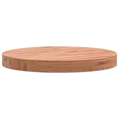 Table Top Ø40x4 cm Round Solid Wood Beech