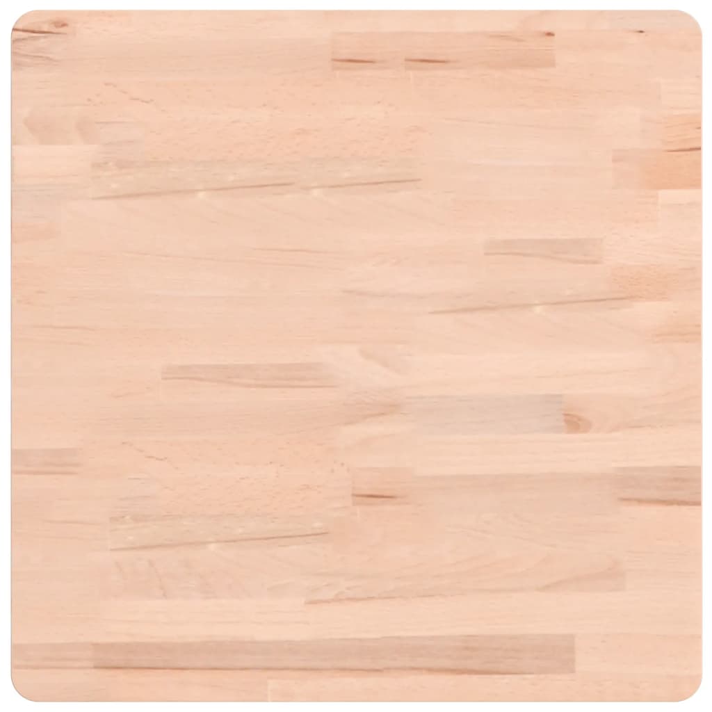 Table Top 50x50x1.5 cm Square Solid Wood Beech