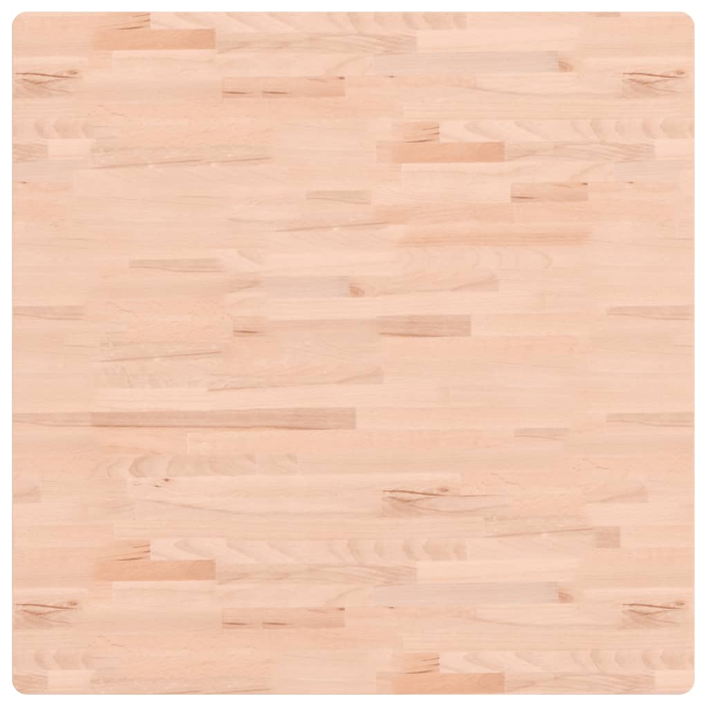 Table Top 90x90x1.5 cm Square Solid Wood Beech