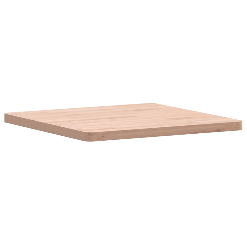 Table Top 50x50x2.5 cm Square Solid Wood Beech