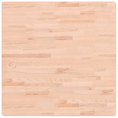 Table Top 80x80x2.5 cm Square Solid Wood Beech