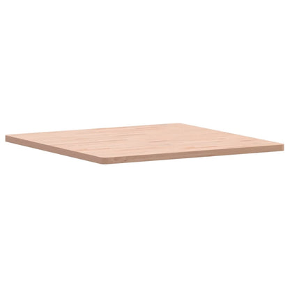 Table Top 80x80x2.5 cm Square Solid Wood Beech