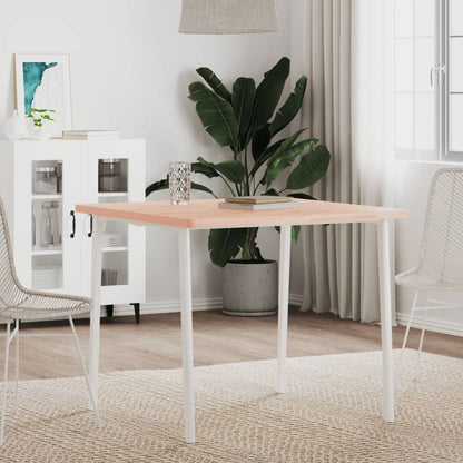 Table Top 80x80x2.5 cm Square Solid Wood Beech
