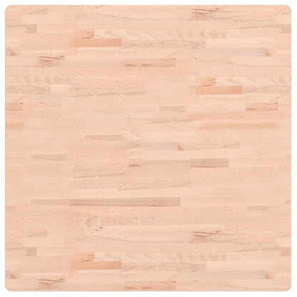 Table Top 90x90x2.5 cm Square Solid Wood Beech