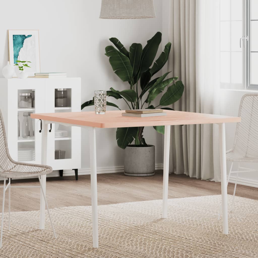 Table Top 90x90x2.5 cm Square Solid Wood Beech