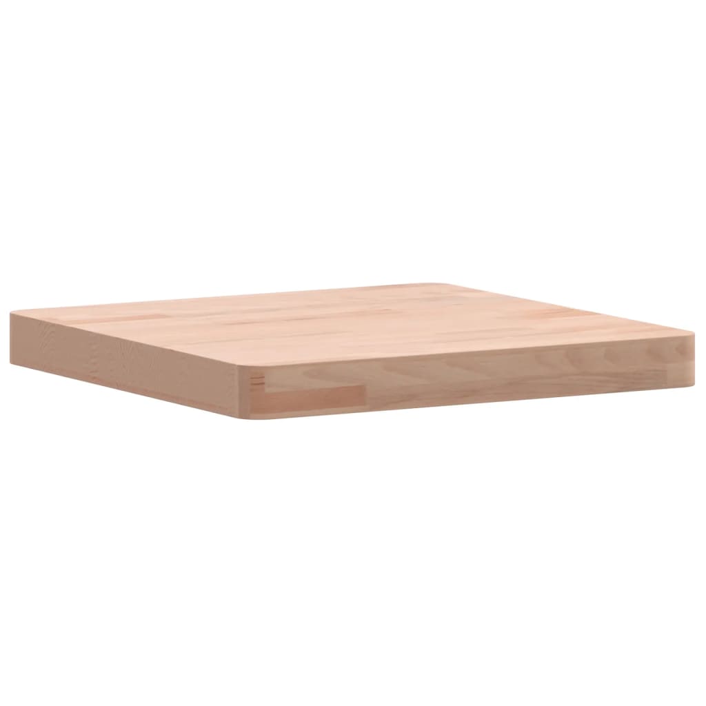 Table Top 40x40x4 cm Square Solid Wood Beech