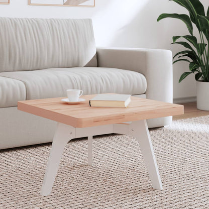 Table Top 60x60x4 cm Square Solid Wood Beech