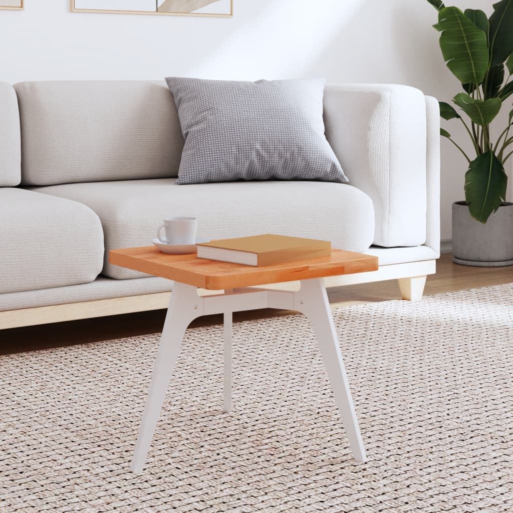Table Top 40x40x2.5 cm Square Solid Wood Beech