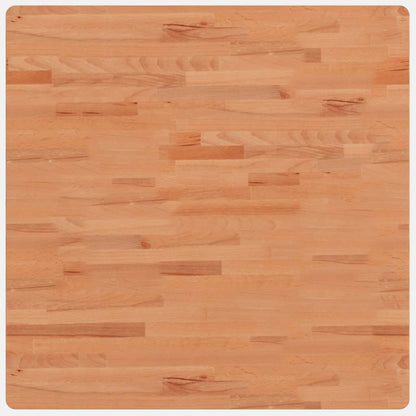 Table Top 80x80x2.5 cm Square Solid Wood Beech