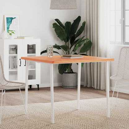 Table Top 80x80x2.5 cm Square Solid Wood Beech