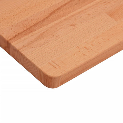 Table Top 90x90x2.5 cm Square Solid Wood Beech