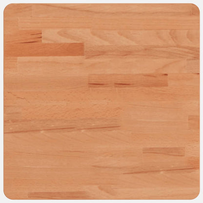 Table Top 40x40x4 cm Square Solid Wood Beech