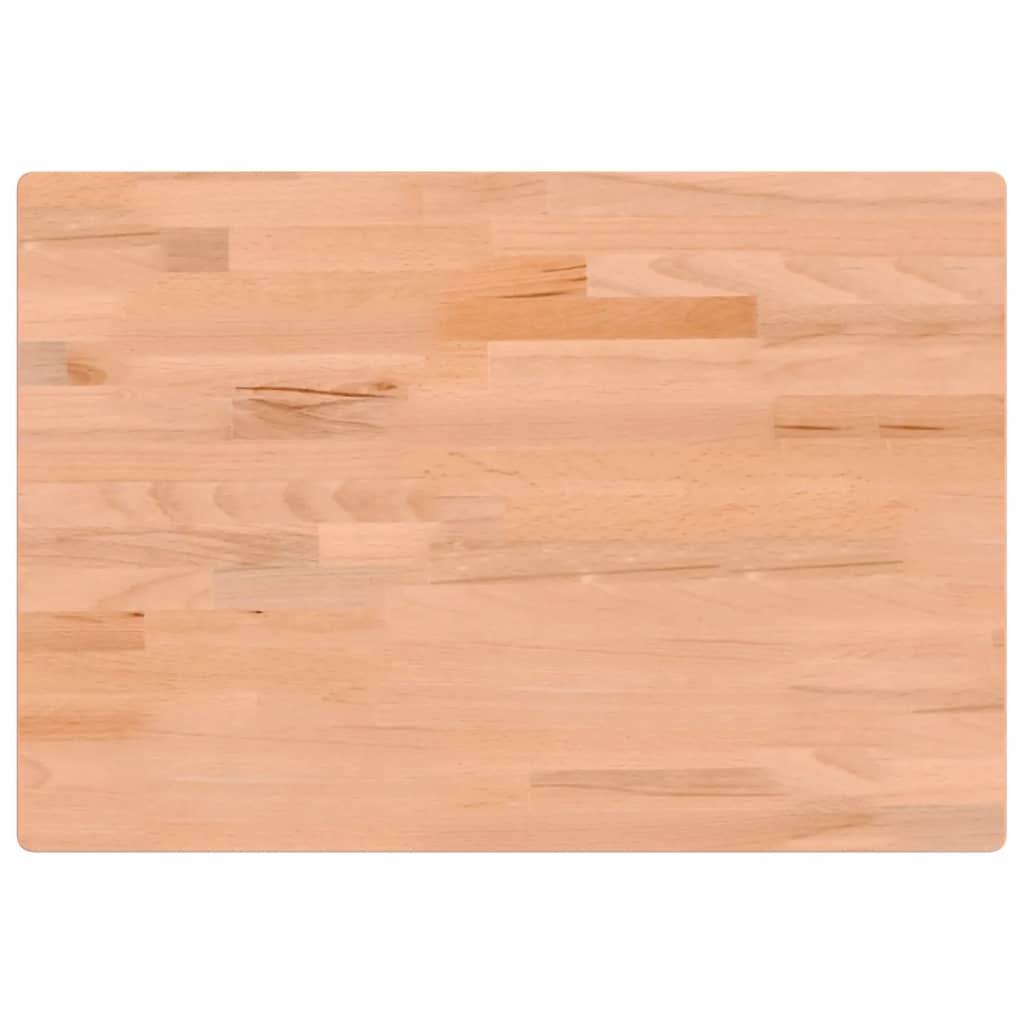 Desk Top 80x55x2.5 cm Solid Wood Beech