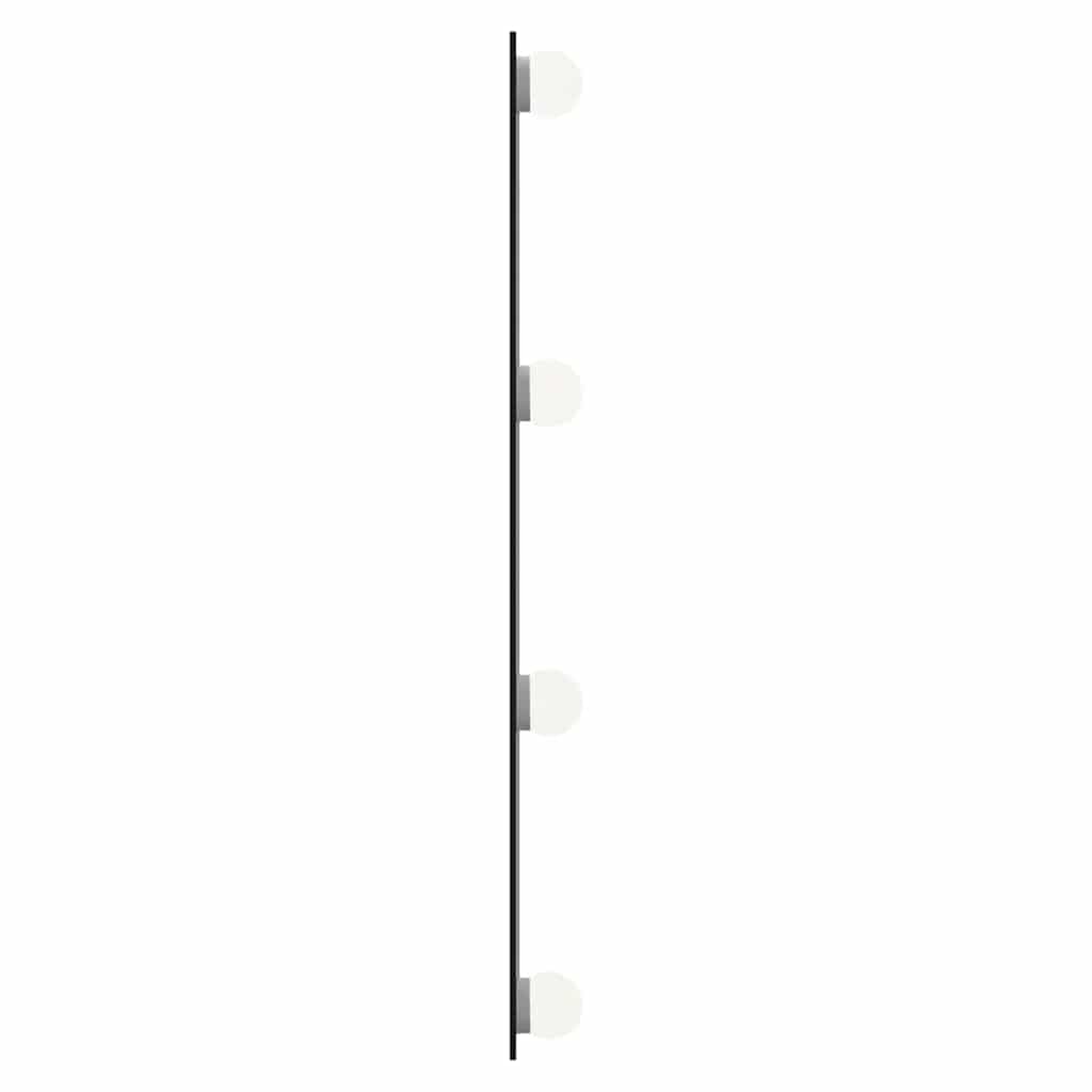 Wall Mirror with LED Lights 30x60 cm Glass Rectangle