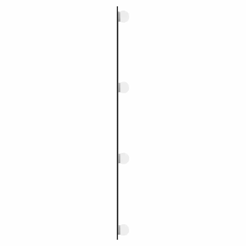 Wall Mirror with LED Lights 30x80 cm Glass Rectangle