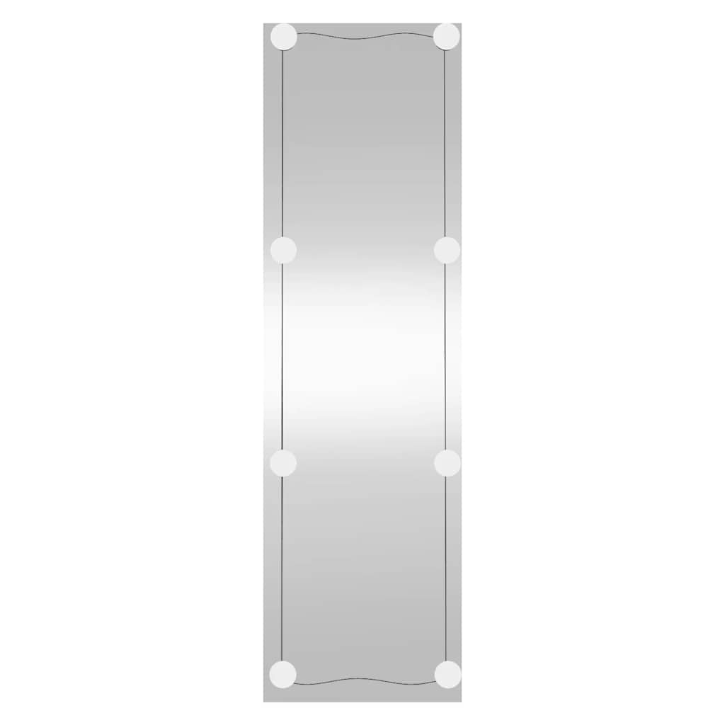 Wall Mirror with LED Lights 30x100 cm Glass Rectangle