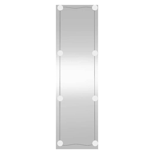 Wall Mirror with LED Lights 30x100 cm Glass Rectangle