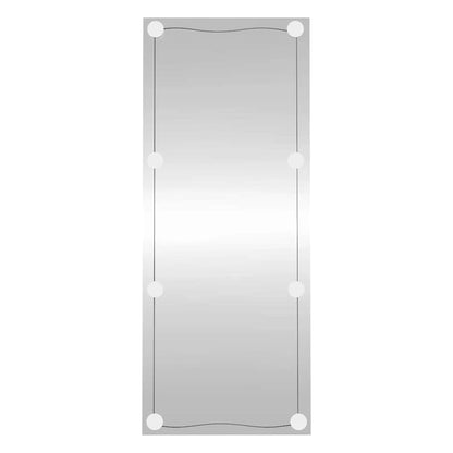 Wall Mirror with LED Lights 40x100 cm Glass Rectangle
