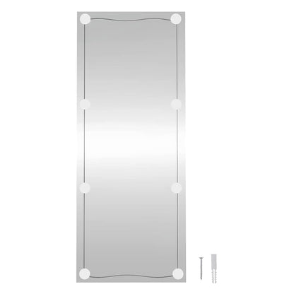 Wall Mirror with LED Lights 40x100 cm Glass Rectangle