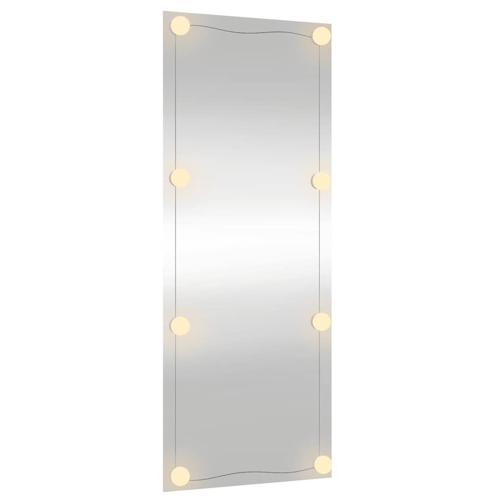 Wall Mirror with LED Lights 40x100 cm Glass Rectangle