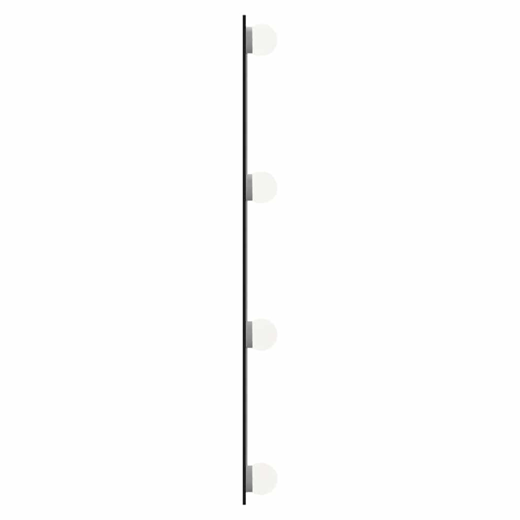 Wall Mirror with LED Lights 50x60 cm Glass Rectangle