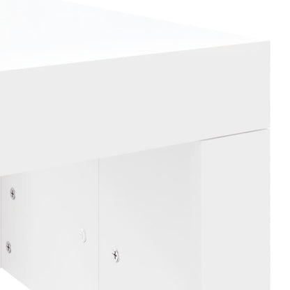 Coffee Table White 102x50x36 cm Engineered Wood