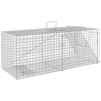 Animal Trap 64.5x25x26.5 cm Galvanised Iron - Ideal for humane trapping of unwanted animals