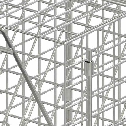Close-up view of the Animal Trap 64.5x25x26.5 cm Galvanised Iron with sturdy iron wire mesh construction