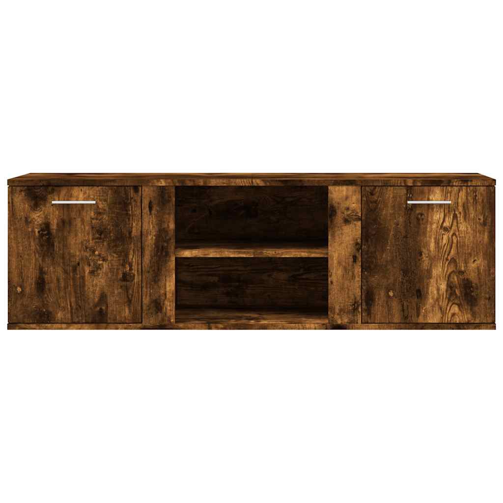 TV Cabinet Smoked Oak 120x34x37 cm Engineered Wood