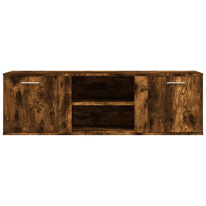 TV Cabinet Smoked Oak 120x34x37 cm Engineered Wood