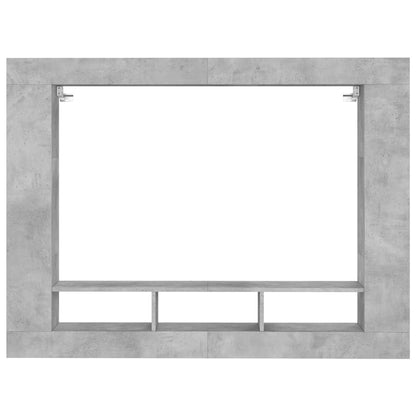 TV Cabinet Concrete Grey 152x22x113 cm Engineered Wood