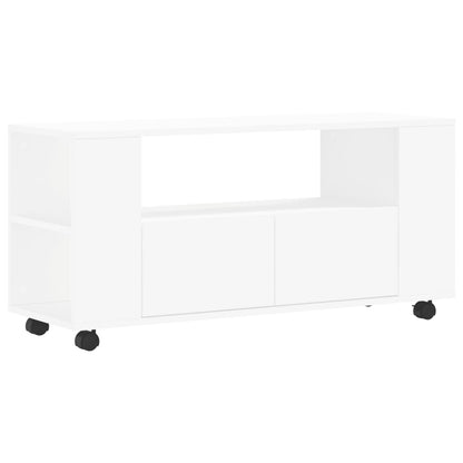 TV Cabinet White 102x34,5x43 cm Engineered Wood