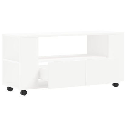 TV Cabinet White 102x34,5x43 cm Engineered Wood