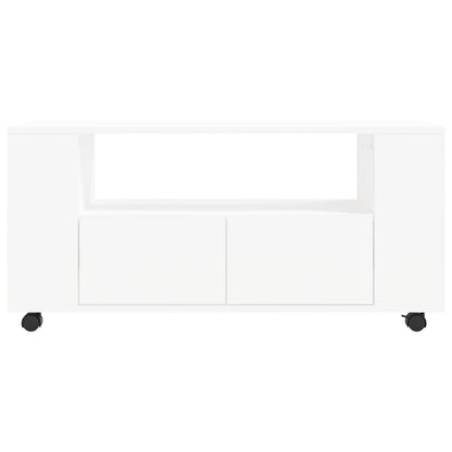 TV Cabinet White 102x34,5x43 cm Engineered Wood