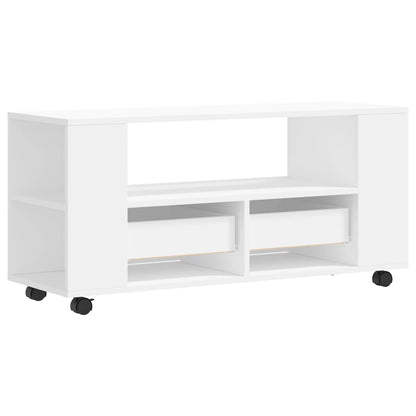 TV Cabinet White 102x34,5x43 cm Engineered Wood