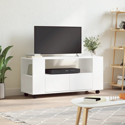 TV Cabinet White 102x34,5x43 cm Engineered Wood