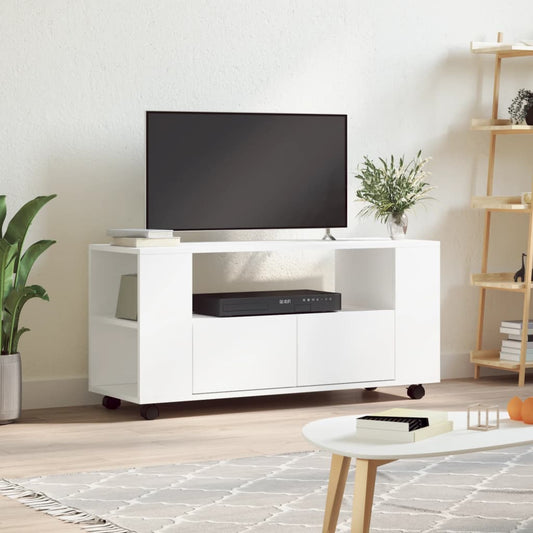TV Cabinet White 102x34,5x43 cm Engineered Wood