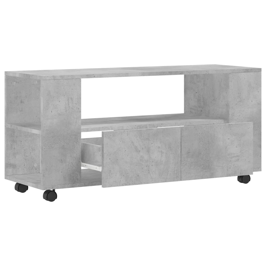 TV Cabinet Concrete Grey 102x34,5x43 cm Engineered Wood