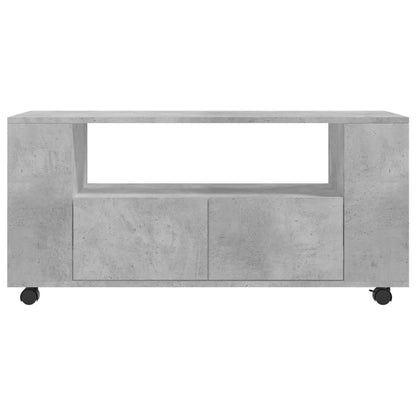 TV Cabinet Concrete Grey 102x34,5x43 cm Engineered Wood