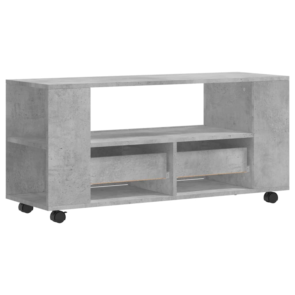 TV Cabinet Concrete Grey 102x34,5x43 cm Engineered Wood