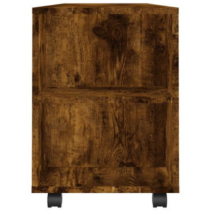 TV Cabinet Smoked Oak 102x34,5x43 cm Engineered Wood